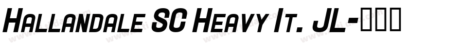 Hallandale SC Heavy It. JL字体转换